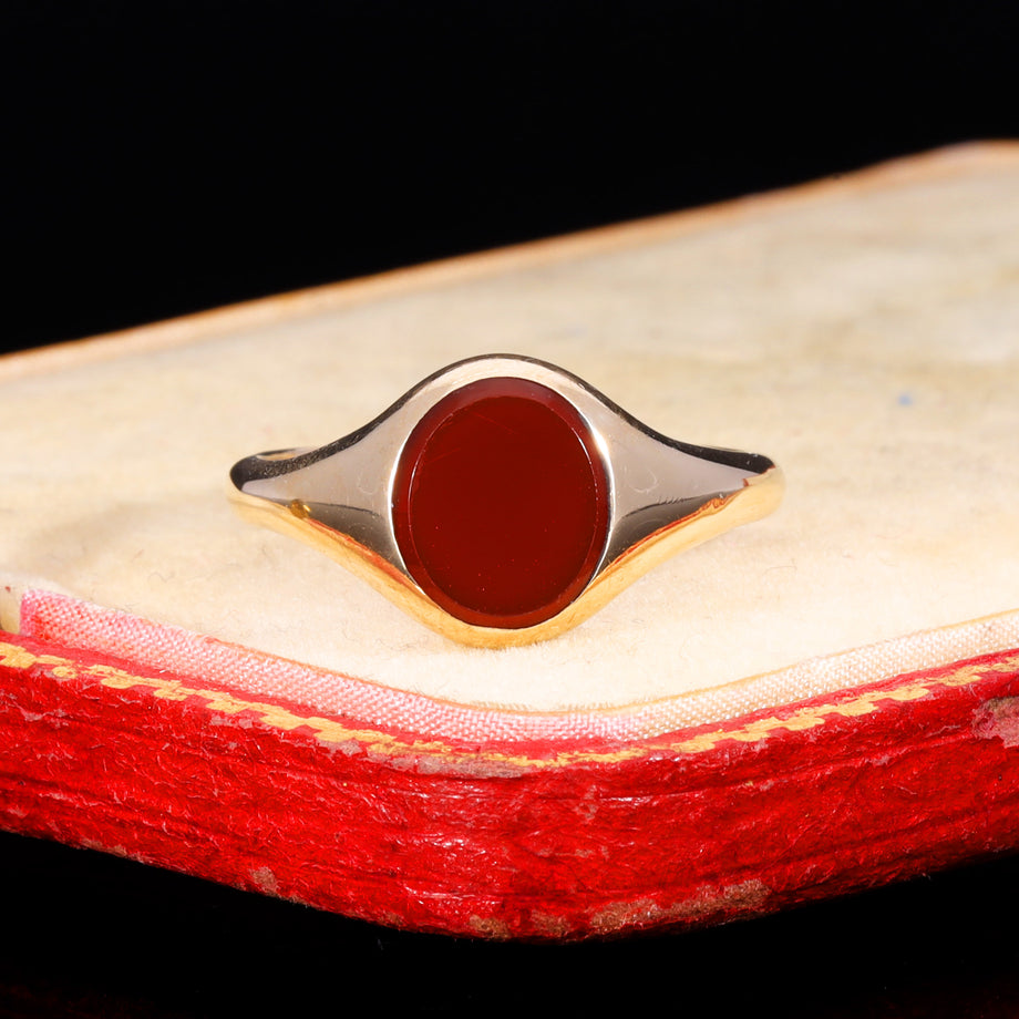 The Vintage 1961 Carnelian Signet Ring