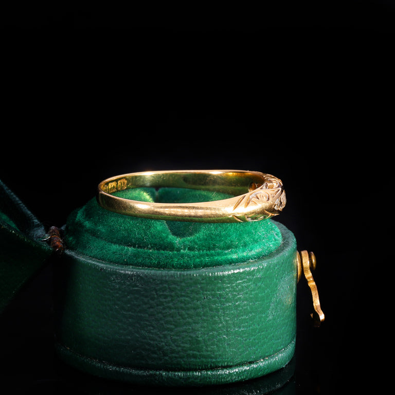 The Antique 1914 Five Diamond Scrollwork Ring