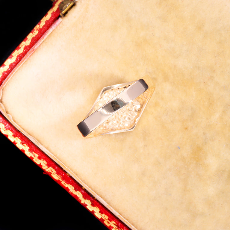 The Vintage 1987 9ct Gold Hexagonal Signet Ring