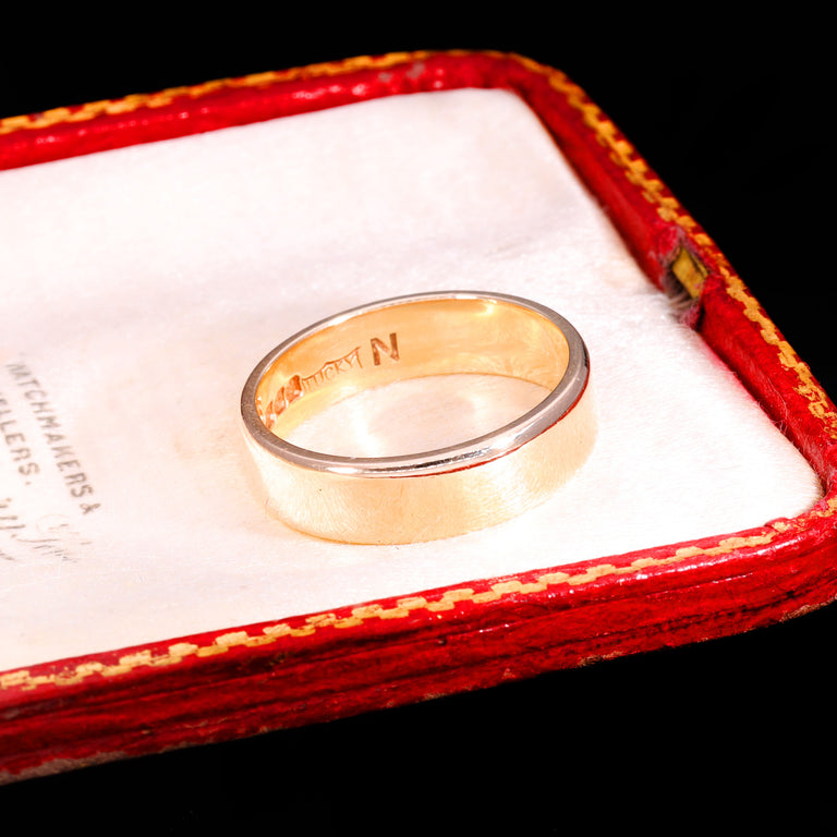 The Vintage 1976 9ct Gold Lucky Wedding Ring