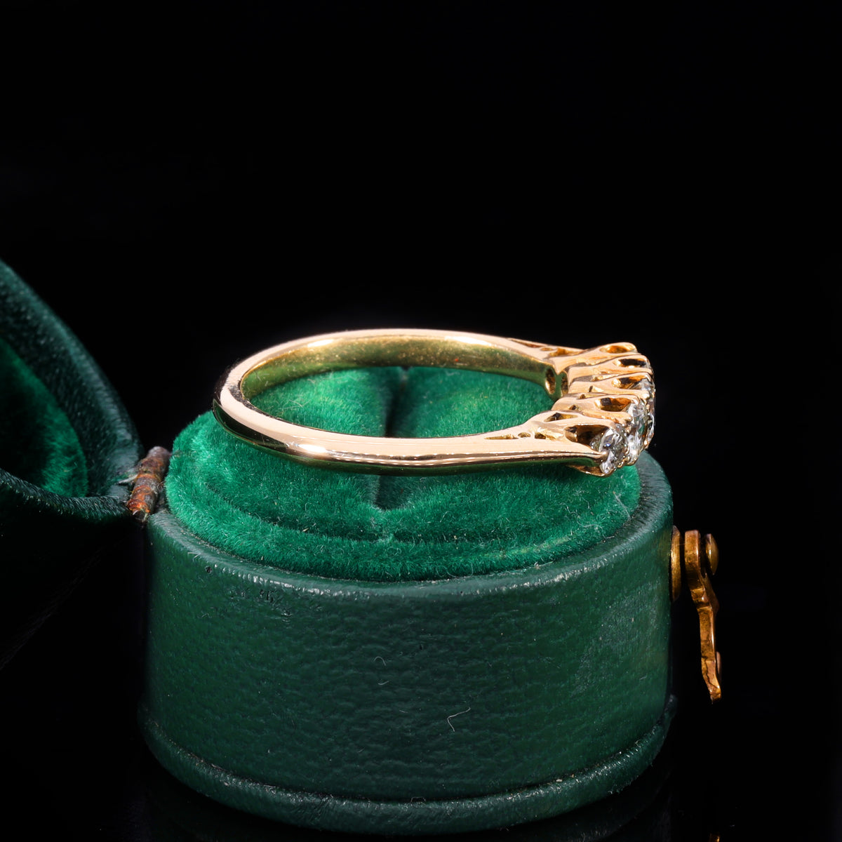 The Antique Edwardian 18ct Gold Five Diamond Ring