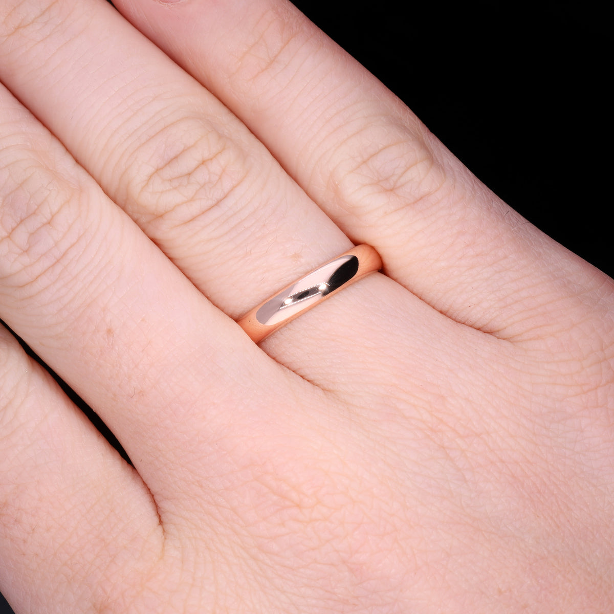 The Antique Victorian 1871 Rose Gold Wedding Ring