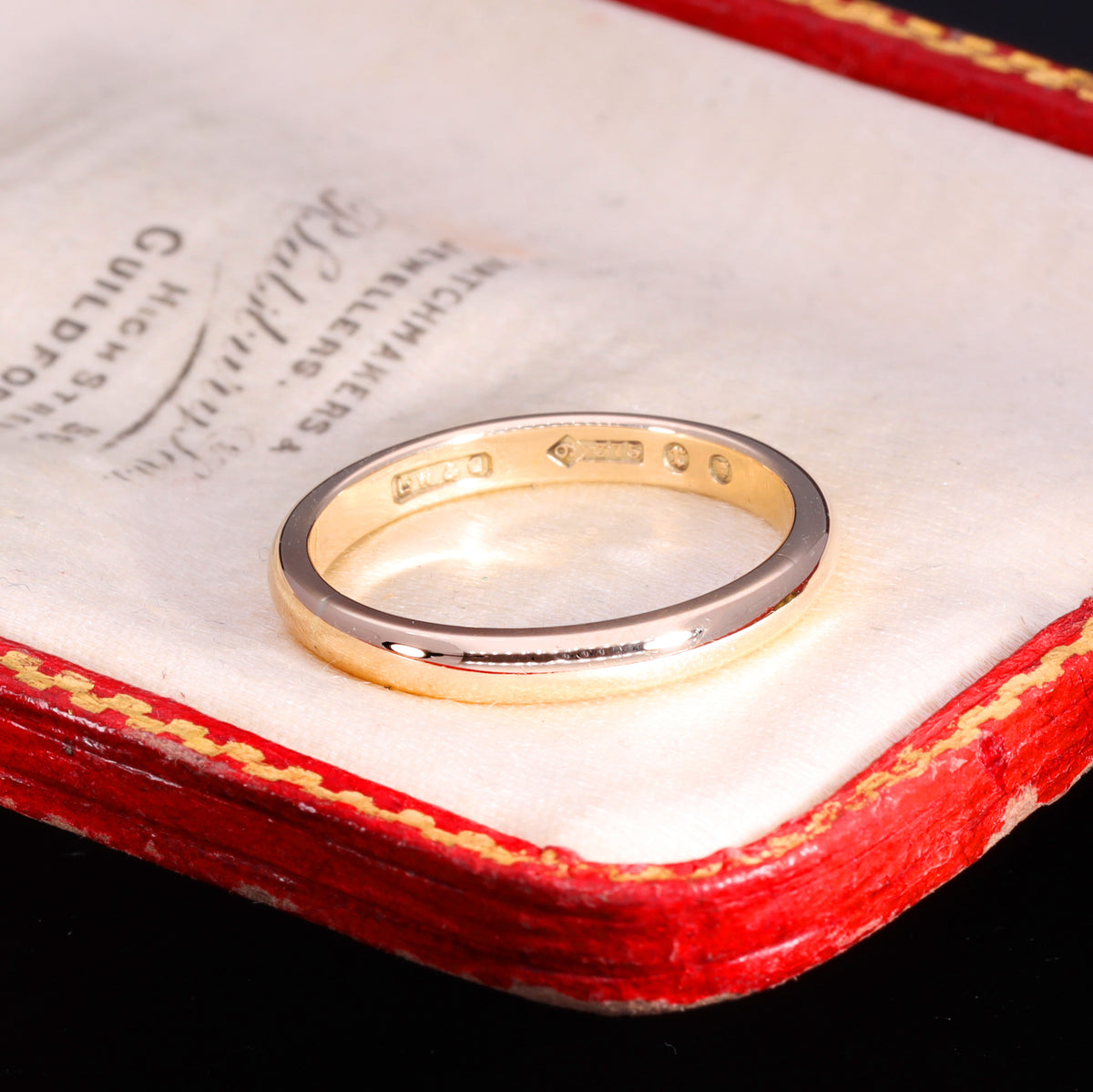 The Antique Victorian 1872 9ct Gold Wedding Ring