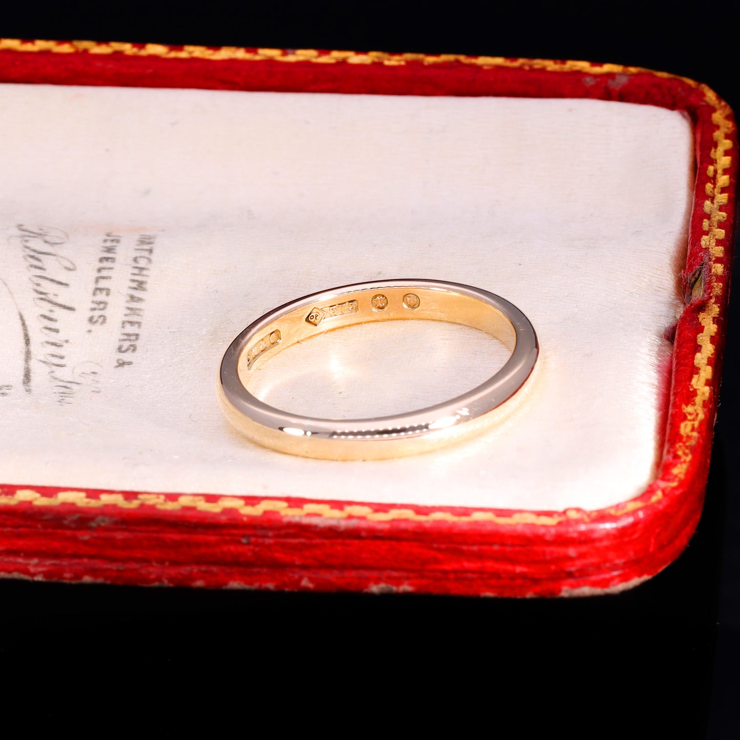 The Antique Victorian 1872 9ct Gold Wedding Ring
