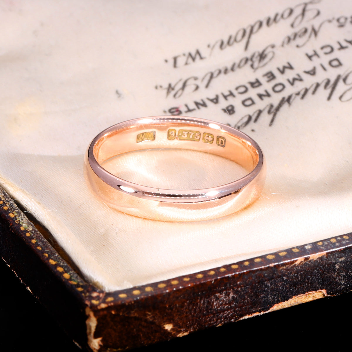 The Antique Art Deco 1928 Rose Gold Wedding Ring