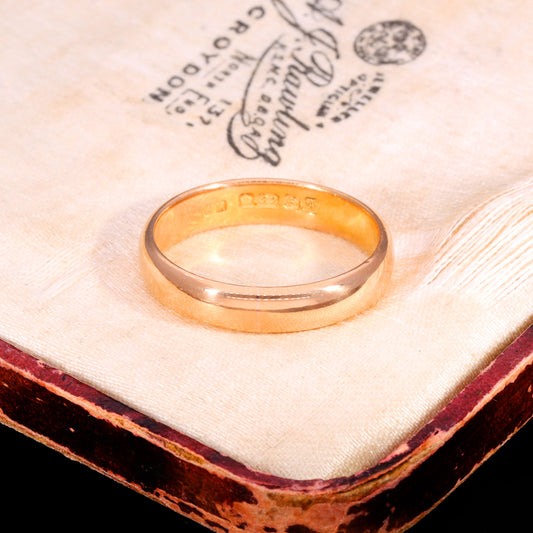 The Antique Victorian 1849 22ct Gold Wedding Ring