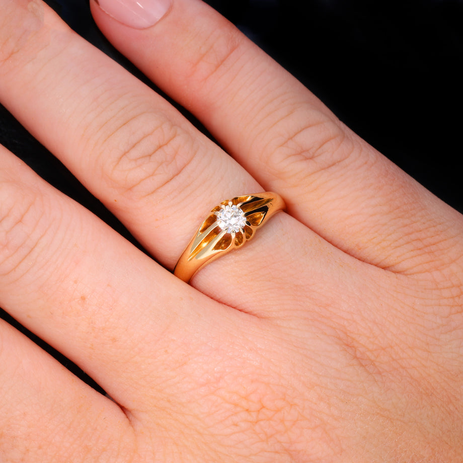 The Vintage Brilliant Cut Solitaire Diamond Classic Ring