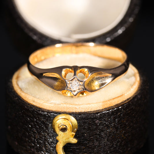 The Antique 1913 Single Cut Solitaire Diamond Ring