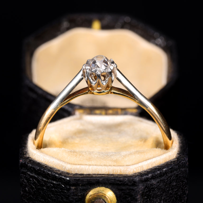 The Vintage Old Mine Cut Diamond Solitaire Fancy Ring