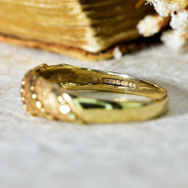 The Vintage 1991 Gold Twist Ring - Antique Jewellers