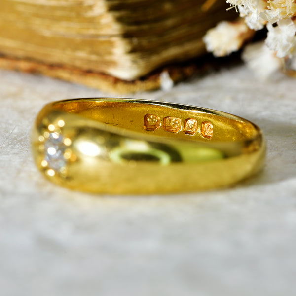 The Antique 1898 Old Cut Diamond Starlet Ring - Antique Jewellers