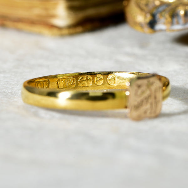 The Antique 1849 Victorian 'Mam' Ring - Antique Jewellers
