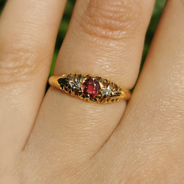 The Antique Ruby and Diamond Ring