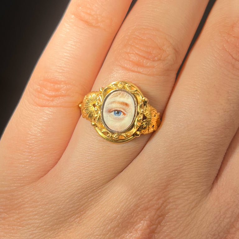 The Antique Georgian Lover's Eye Ring