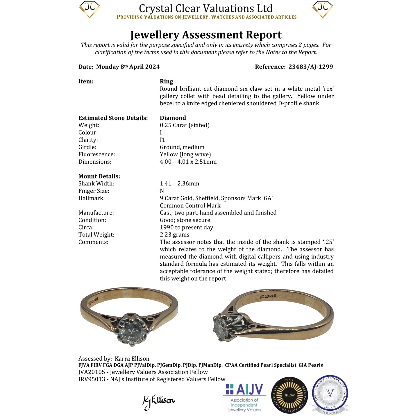 The Vintage Brilliant Cut Diamond Solitaire Ring - Antique Jewellers