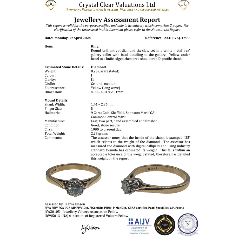 The Vintage Brilliant Cut Diamond Solitaire Ring - Antique Jewellers