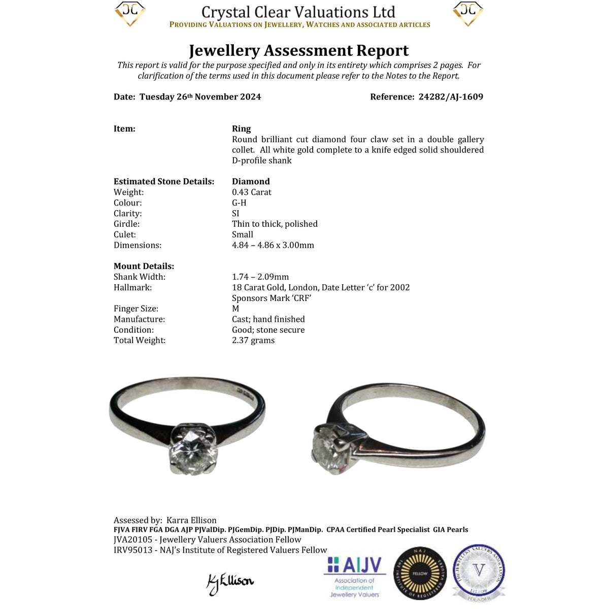 The Vintage 2002 Brilliant Cut Diamond Sparkle Ring