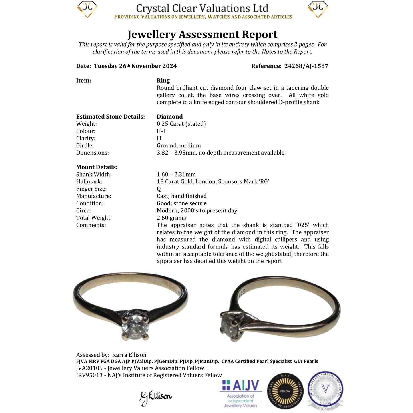 The Contemporary 2009 Solitaire Diamond Ring