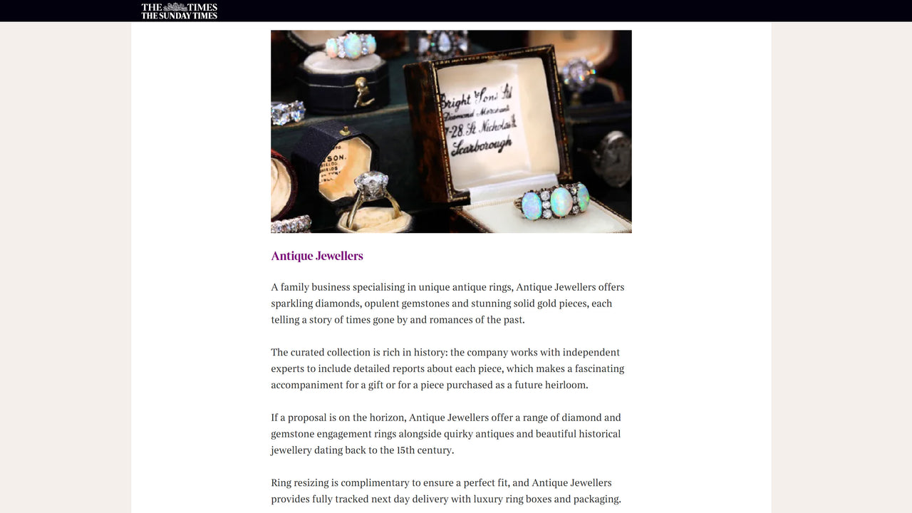 The Times article feature