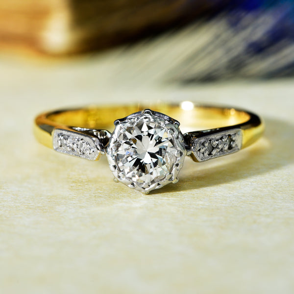 The Vintage Brilliant Cut Diamond Spectacular Ring - Antique Jewellers