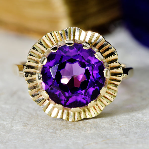 The Vintage Amethyst Allure Ring - Antique Jewellers