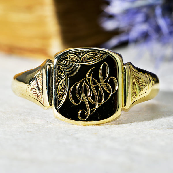 The Vintage 1965 Initials Signet Ring - Antique Jewellers