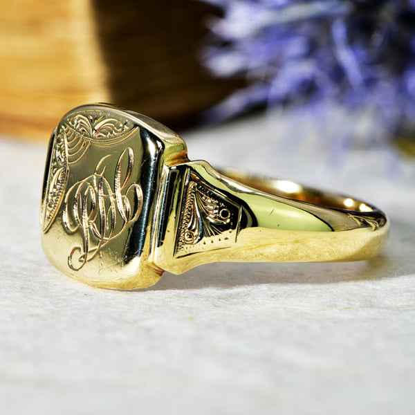 The Vintage 1965 Initials Signet Ring - Antique Jewellers