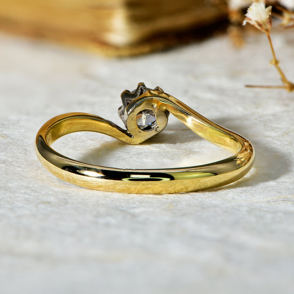 The Brilliant Cut Diamond Twist Ring - Antique Jewellers