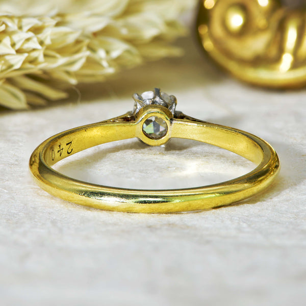 The Vintage Old Mine Cut Diamond Graceful Ring - Antique Jewellers