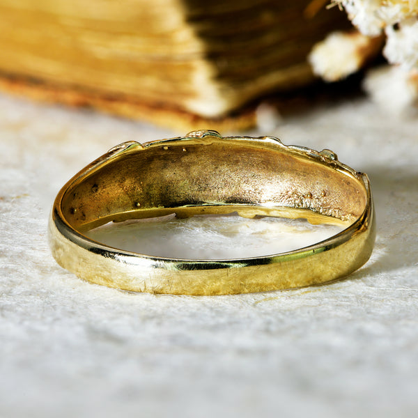 The Vintage 1991 Gold Twist Ring - Antique Jewellers