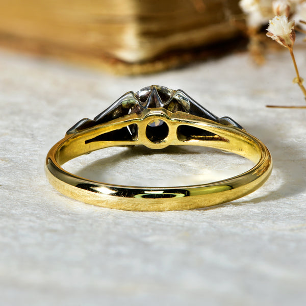 The Vintage Art Deco Style Brilliant Cut Diamond Ring - Antique Jewellers