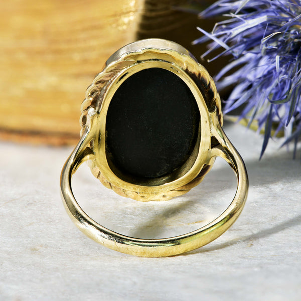 The Vintage Black Opal Enchanting Ring - Antique Jewellers