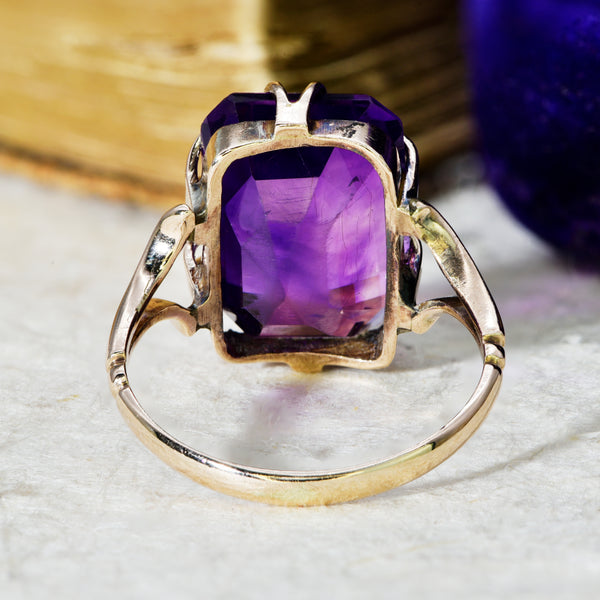 The Vintage Purple Amethyst Ring - Antique Jewellers