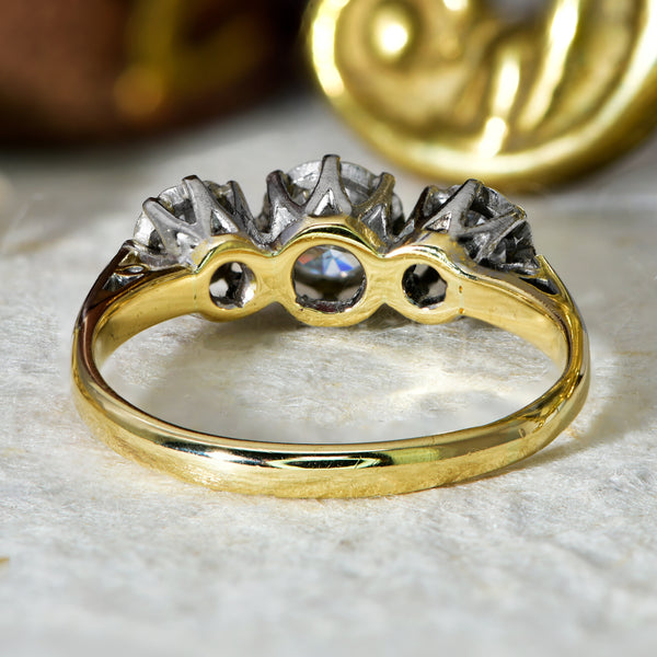 The Vintage Three Diamond Illusion Ring - Antique Jewellers