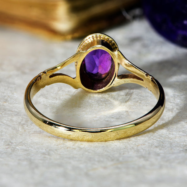 The Vintage 1986 Amethyst Petite Ring - Antique Jewellers