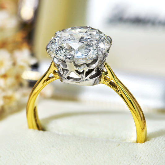 The Big Diamond Ring - Antique Jewellers