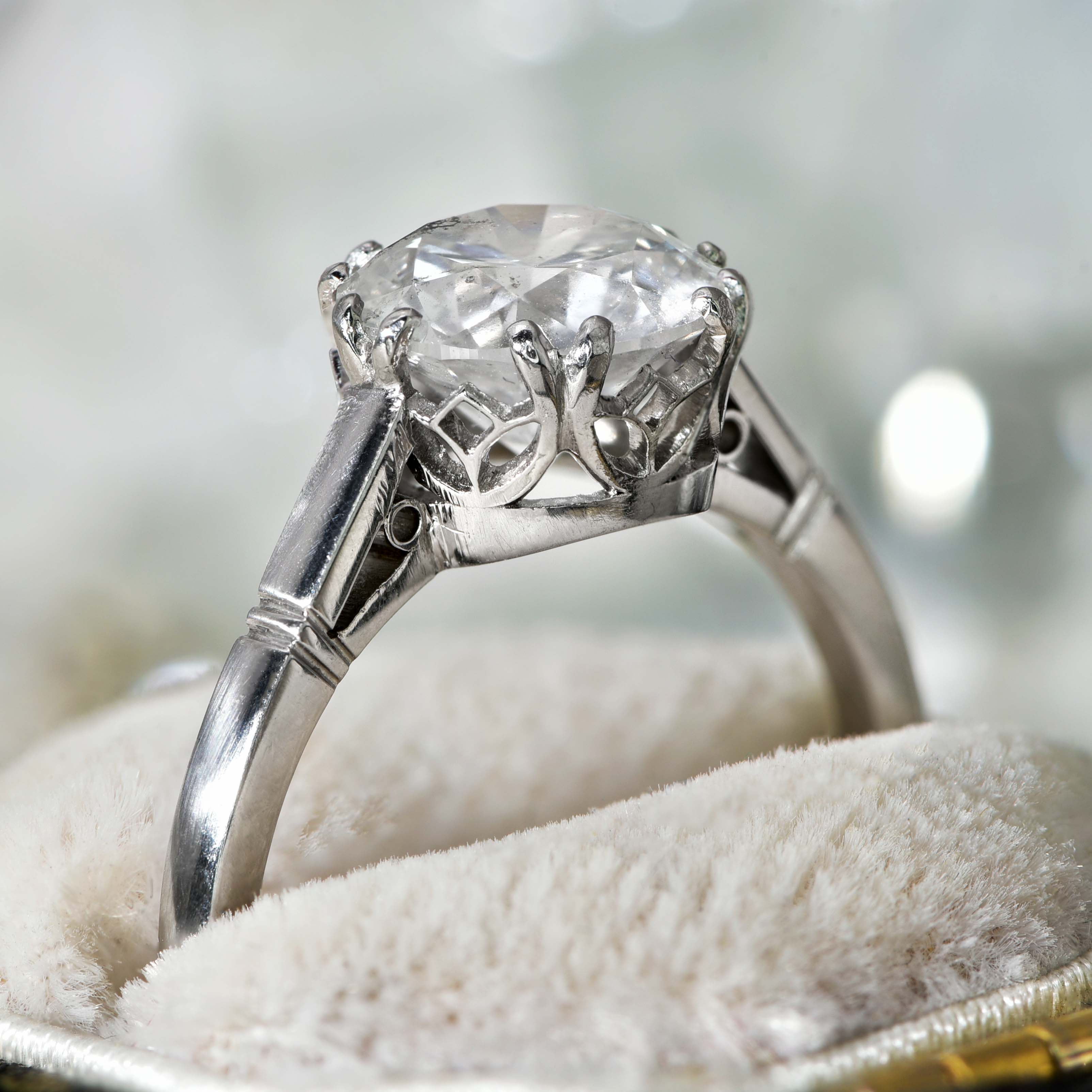 Used platinum clearance diamond rings