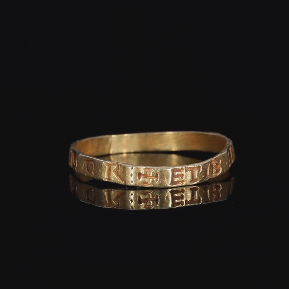 The Medieval 13th Century Lovers Posy Ring