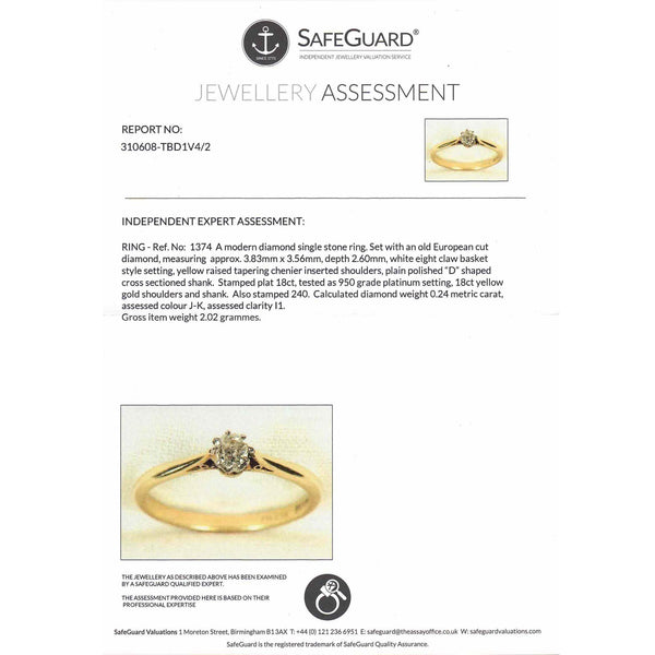 The Vintage Old Mine Cut Diamond Graceful Ring - Antique Jewellers