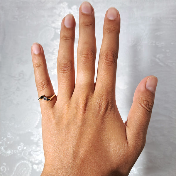 The Vintage 1982 Spiral Twist Solitaire Diamond Ring - Antique Jewellers