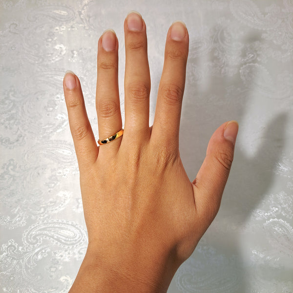 The Vintage 1986 Circles 18ct Gold Wedding Ring - Antique Jewellers