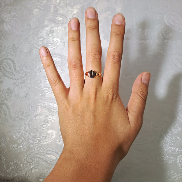 The Antique 1919 Rose Gold Signet Ring - Antique Jewellers