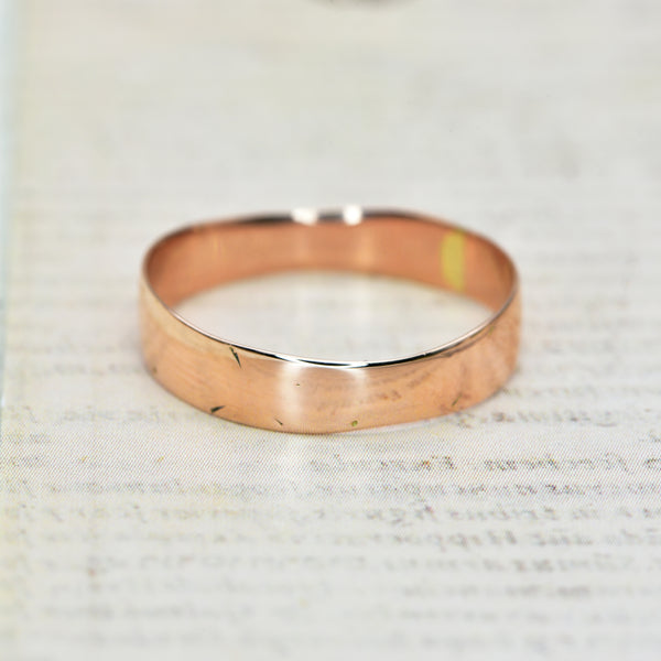 The Antique Edwardian Rose Gold Wedding Ring - Antique Jewellers
