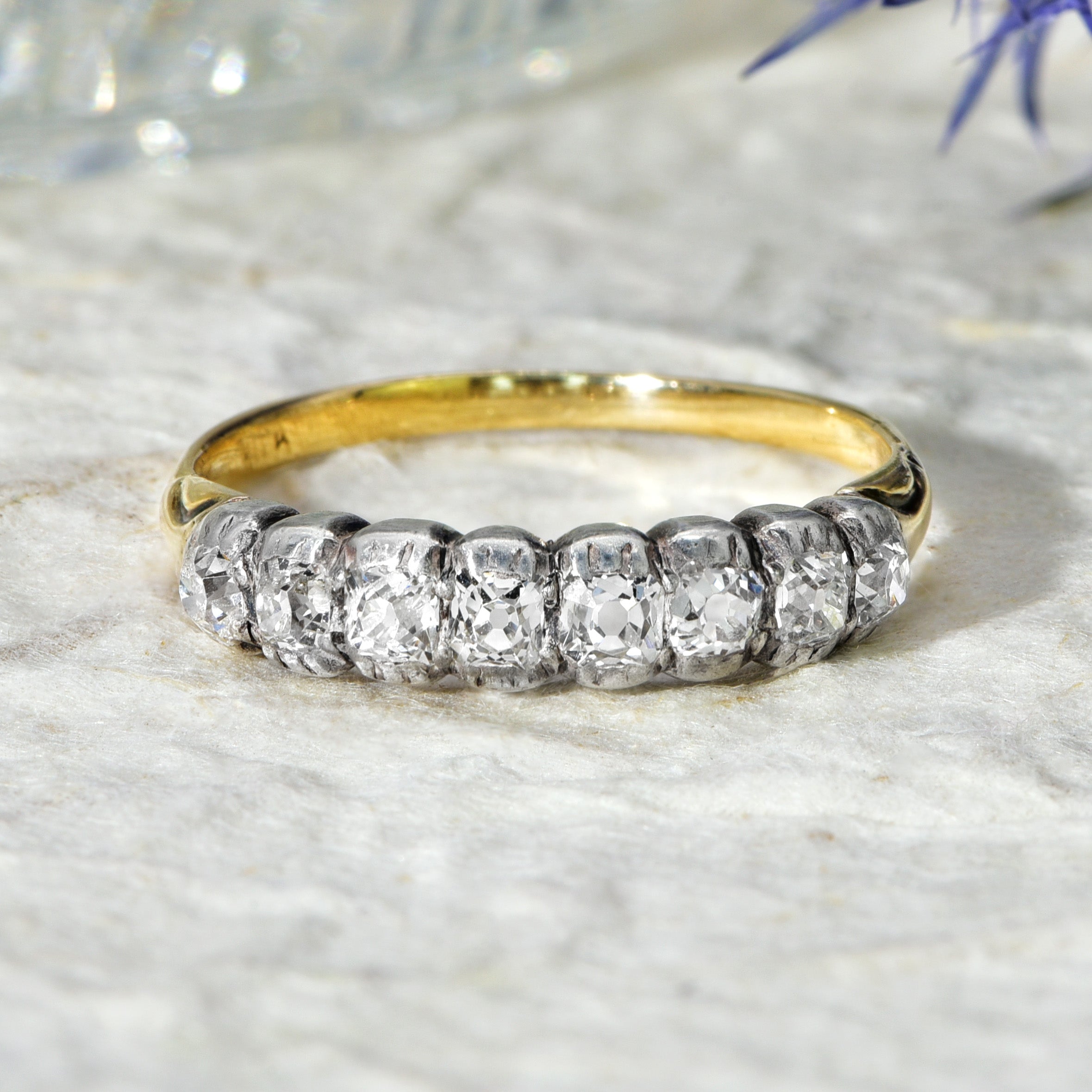 The Antique Early Victorian Old Mine Cut Diamond Ring - Antique Jewellers