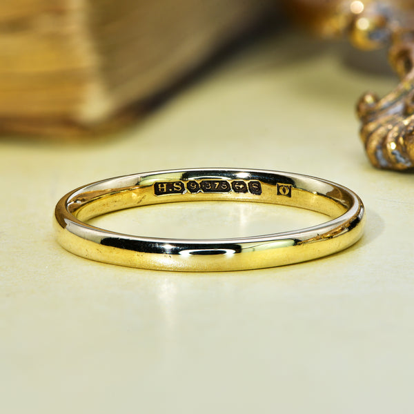 The Vintage 1942 9ct Gold Wedding Ring - Antique Jewellers