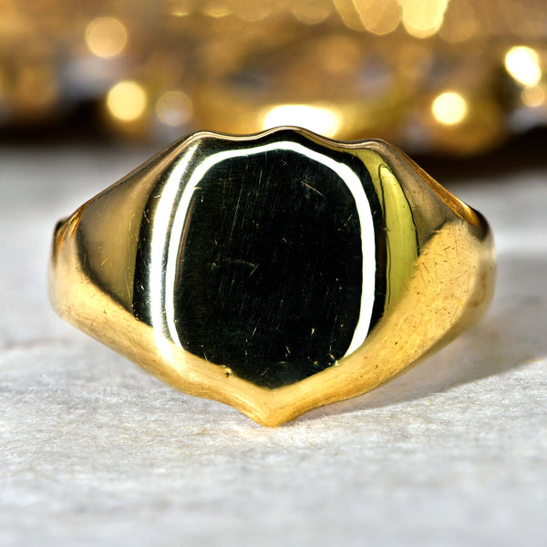 The Antique 1918 Shield Signet Ring - Antique Jewellers