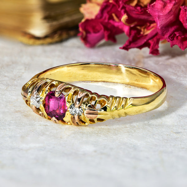 The Antique Ruby and Diamond Ring - Antique Jewellers