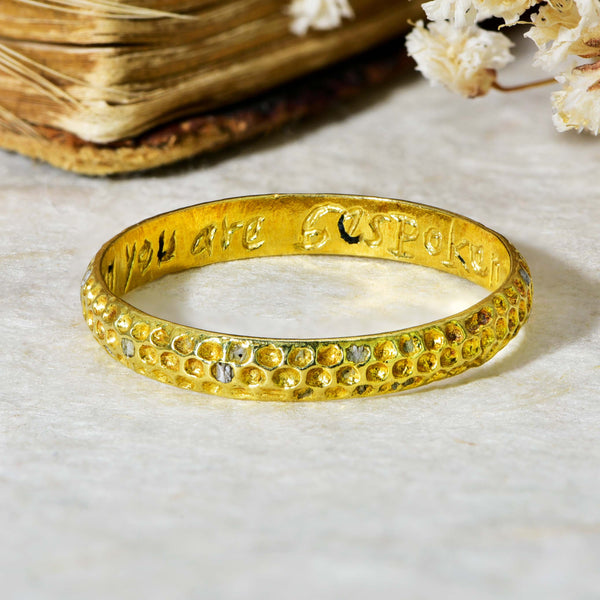 The 18th Century 'By This Token You Are Bespoken' Posy Ring - Antique Jewellers