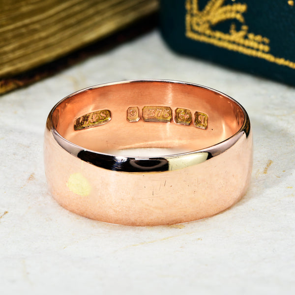 The Antique 1915 9ct Rose Gold Wedding Ring - Antique Jewellers