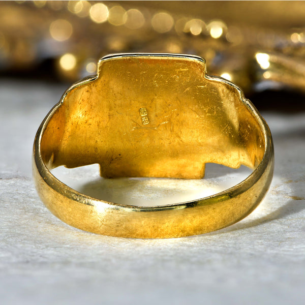 The Vintage 1939 18ct Gold Signet Ring - Antique Jewellers